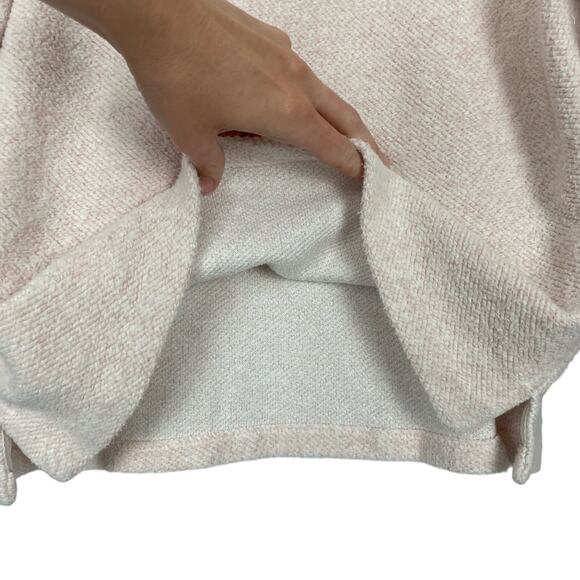 Closed Anthropologie | Pastel Pink Textured Mock Neck Relaxed Fit Sweater - Picture 5 of 9